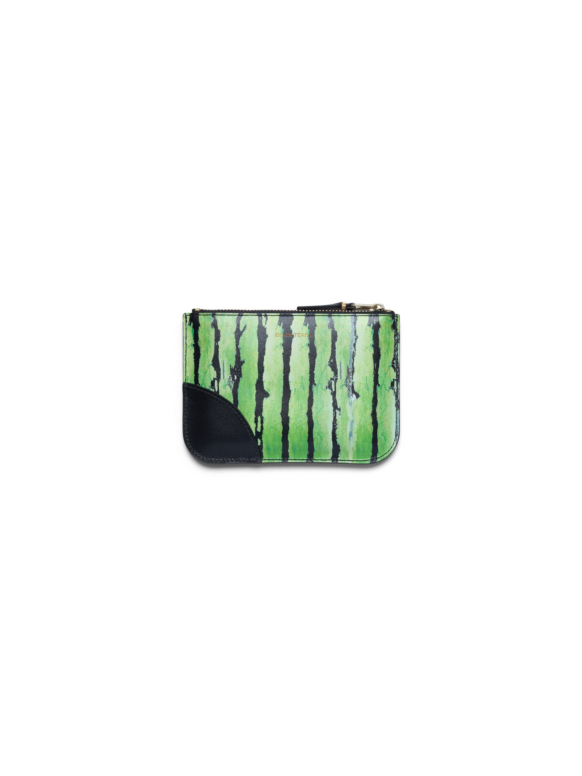 CDGDENIMTEARS_WATERMELON_ZIP-POUCH_FRONT