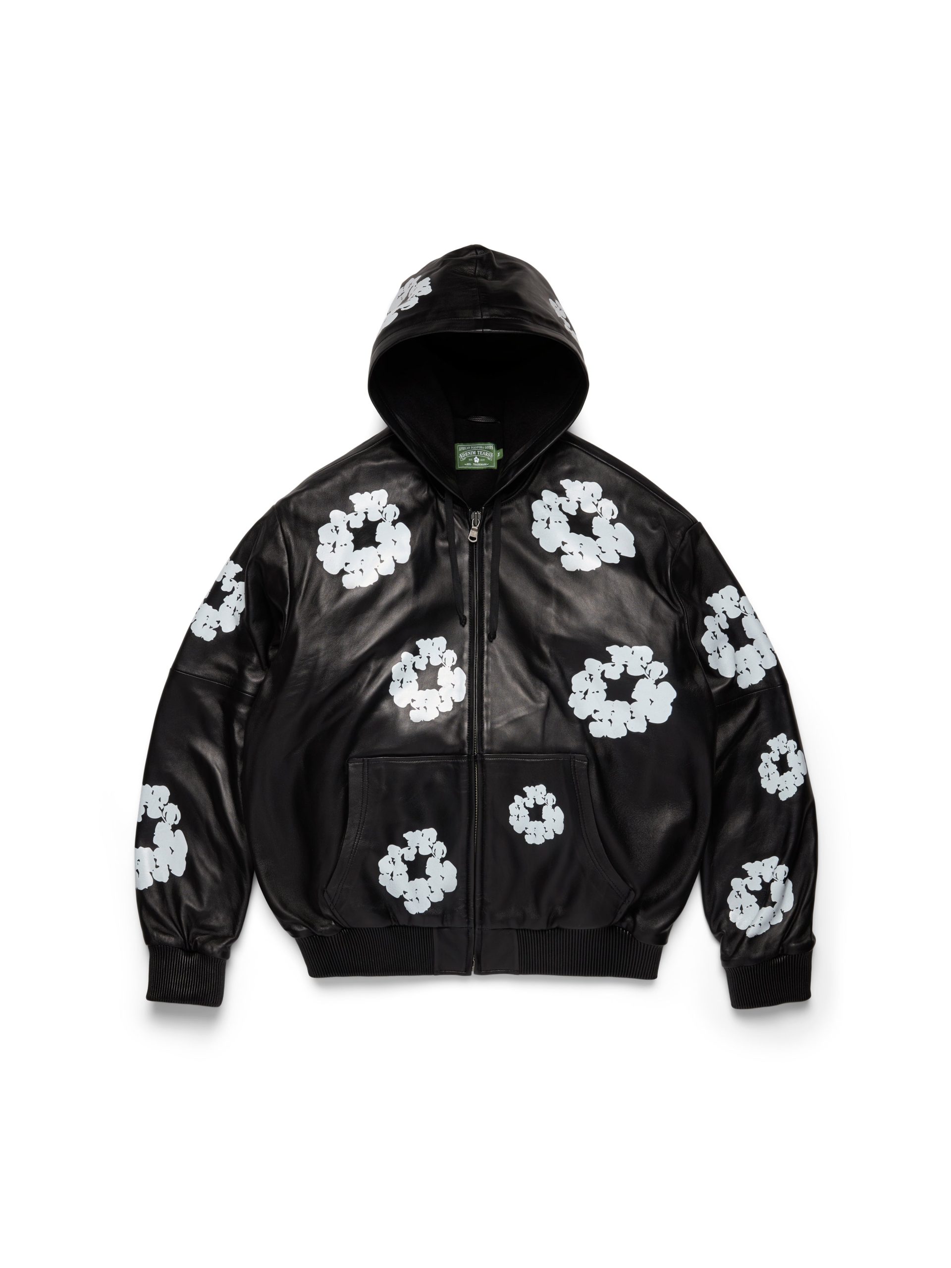 COTTONWREATHLEATHERHOODIE_BLACK_FRONT